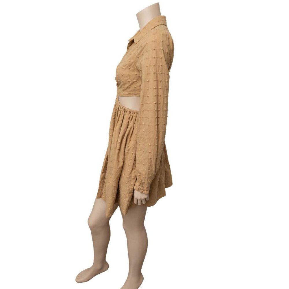 Mon Renn Cutout Long Sleeve Mini Dress New With Tags Size 8 - Picture 3 of 3